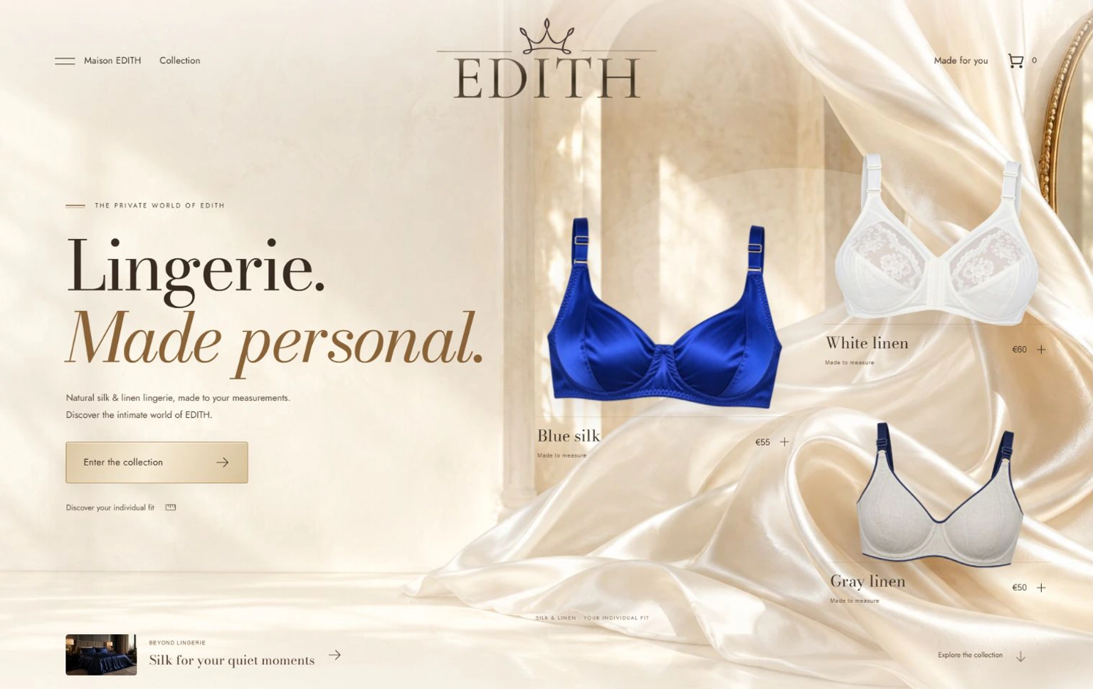 EDITH Exclusive veebilehe esitlus